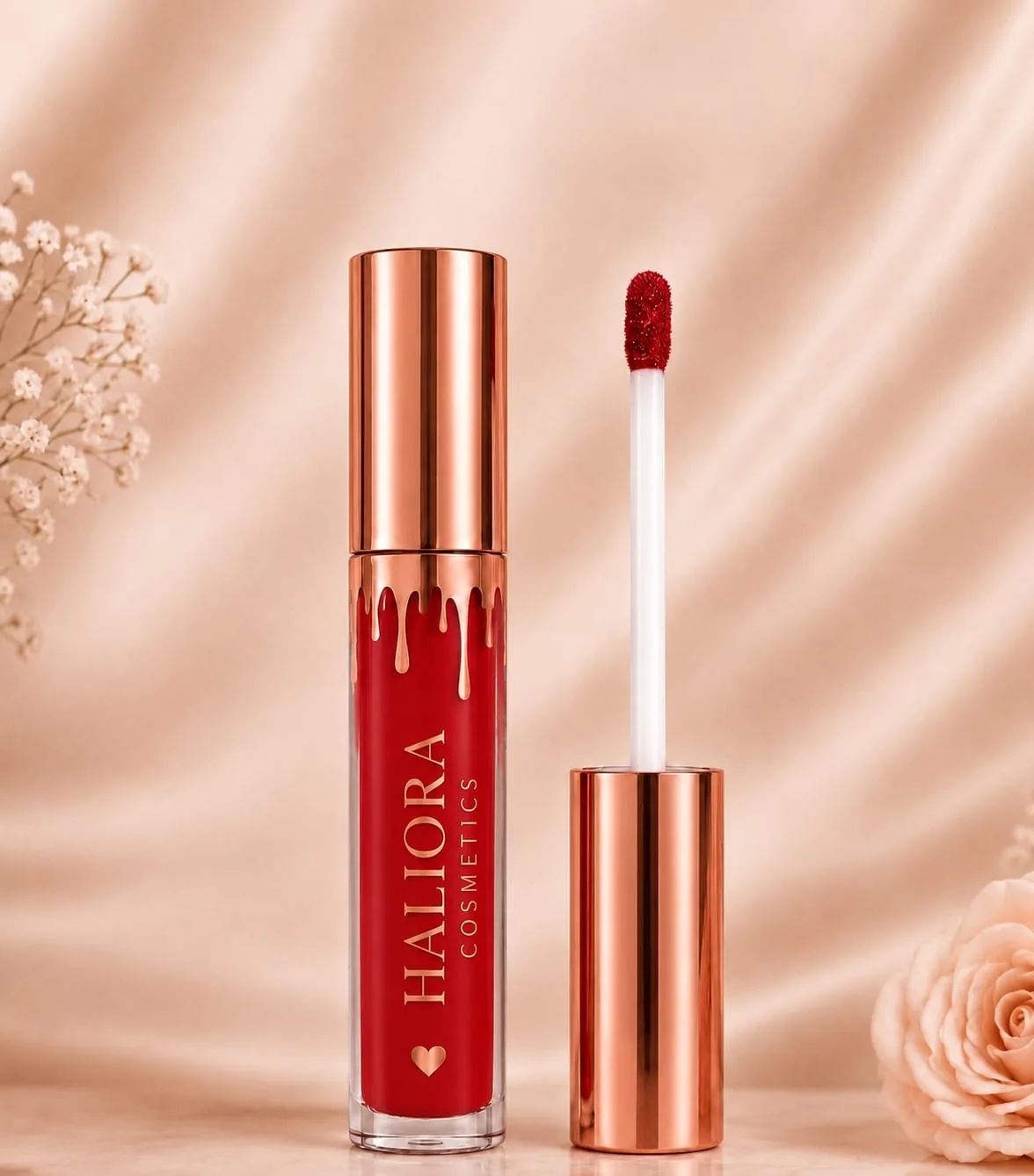 Liquid Lipstick — Ruby — Classic red, modern finish.